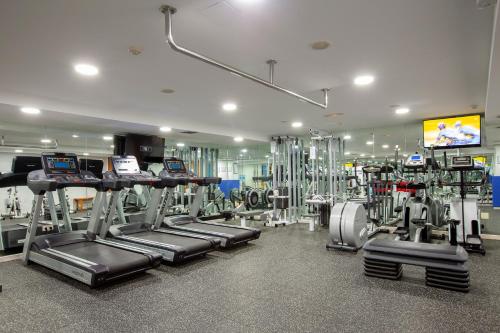 Het fitnesscentrum en/of fitnessfaciliteiten van Hotel Carlos I Silgar