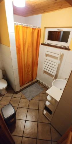 Koupelna v ubytování Antanelio Sapnas