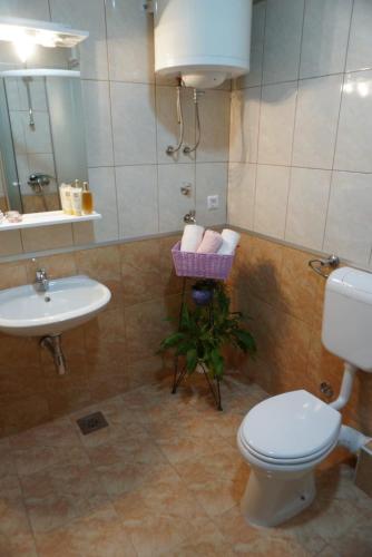 Apartman Perunikaにあるバスルーム