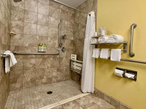 Ένα μπάνιο στο Holiday Inn Express Hotel & Suites Charleston-Ashley Phosphate, an IHG Hotel