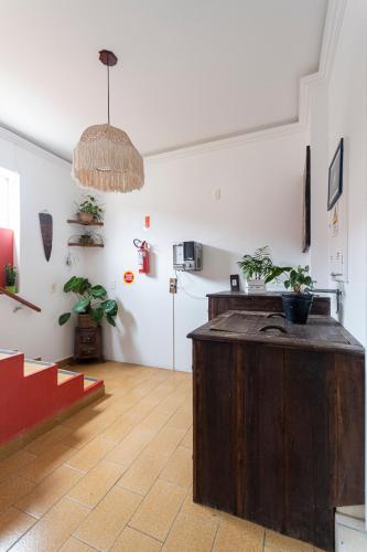 Dapur atau dapur kecil di Suítes Balneário Camboriú