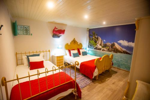 Postel nebo postele na pokoji v ubytování A Barca Charm House
