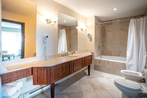 Koupelna v ubytování Manoir des Sables Hôtel & Golf