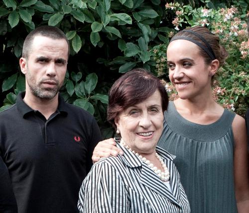 a man and a woman posing for a picture at Hotel IRARAGORRI in Galdakao