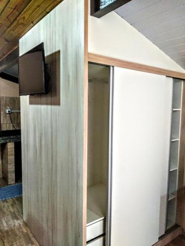 Kuchyň nebo kuchyňský kout v ubytování Aluguel casa Bombinhas