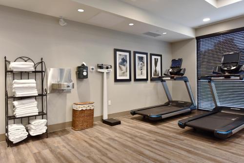 a gym with two treadmills and a treadmill at Staybridge Suites - Waterloo - St. Jacobs Area in Waterloo