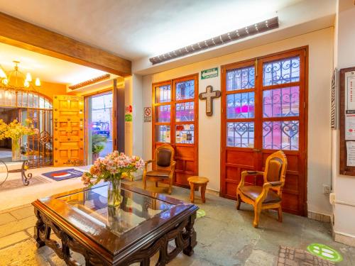 พื้นที่นั่งเล่นของ Hotel Valle De Oaxaca