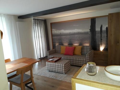 Χώρος καθιστικού στο Apartment am Kniebach