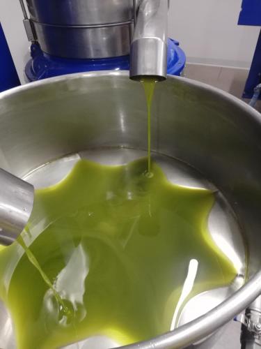 a pot filled with green liquid with a faucet at Casa Giufà B&B in Chiaramonte Gulfi