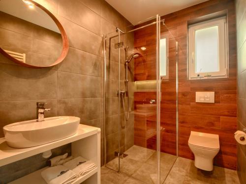 Koupelna v ubytování Apartamenty Szarotka
