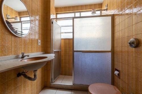 Vonios kambarys apgyvendinimo įstaigoje Viareggio Hotel - Niteroi