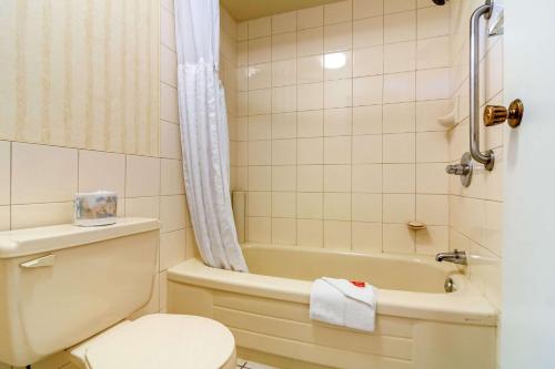 Koupelna v ubytování Econo Lodge Inn & Suites
