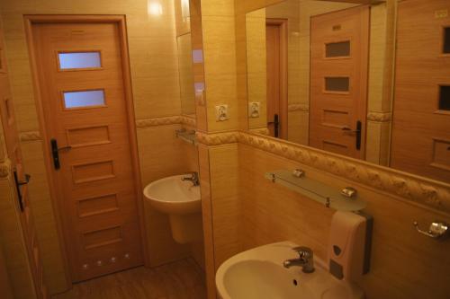 Koupelna v ubytování Green Hostel Wrocław przy ZOO