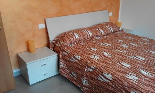 Posteľ alebo postele v izbe v ubytovaní Gorizia vacanze appartamento in villa con parcheggio