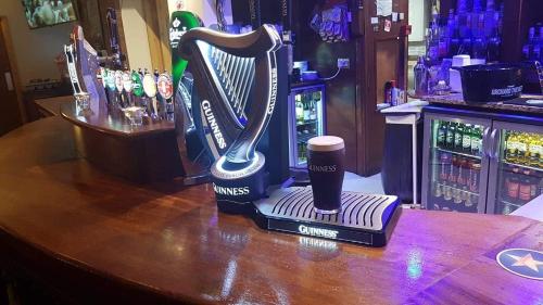 a harpsichord on a bar in a pub at Balreask Bar, Restaurant & Guest Accommodation in Navan