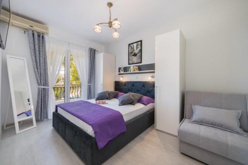 Posteľ alebo postele v izbe v ubytovaní Luxury Apartments Tafra