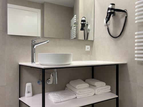 A bathroom at Apartaments y Habitacions Entre Volcans