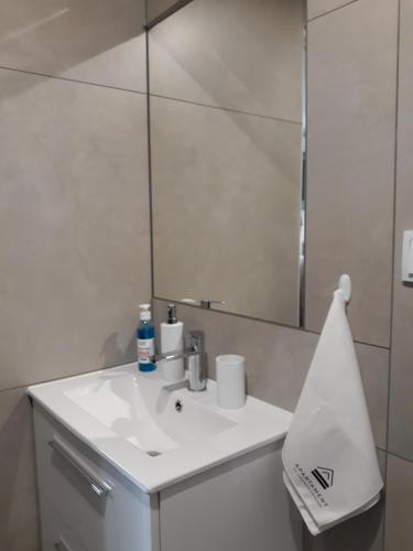 Kúpeľňa v ubytovaní Apartament nad Gorczańskim Strumieniem