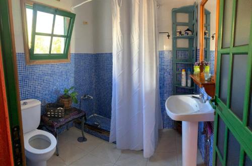 Kylpyhuone majoituspaikassa Ecoartejeda Casita original