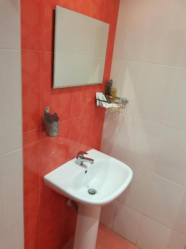 Koupelna v ubytování Hanovete Hotel