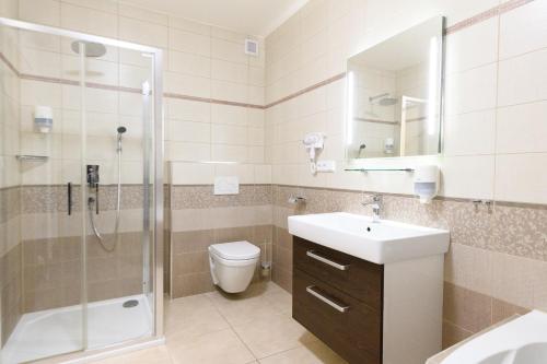 Ein Badezimmer in der Unterkunft Vinařství U Kapličky