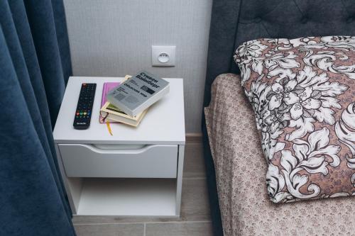 Кровать или кровати в номере Apart-hotel I. Sirko New Building 7 floor