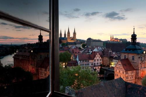 Nespecifikovaný výhled na destinaci Bamberg nebo výhled na město při pohledu z aparthotelu