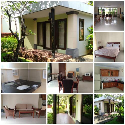 un collage de fotos de una casa en Villa Bora Paloma, en Perdana