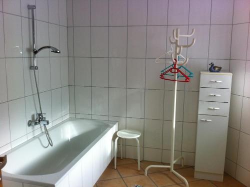 Kúpeľňa v ubytovaní Haus Heller