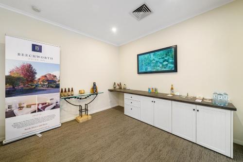 Dapur atau dapur kecil di Beechworth Motor Inn