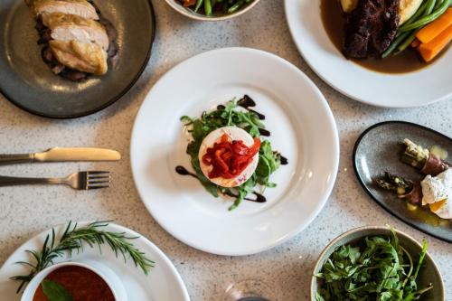 Food at or somewhere near the hotel 