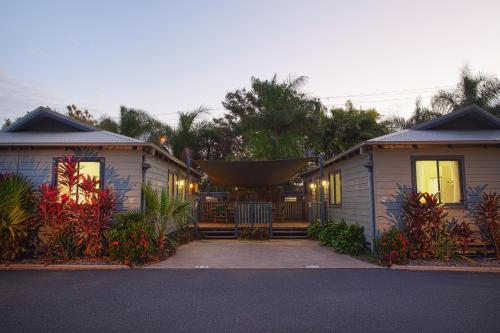 a house with a gate in front of it at Discovery Parks - Rockhampton in Rockhampton