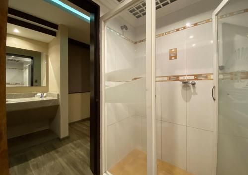 Koupelna v ubytování Hotel Escala Central del Norte