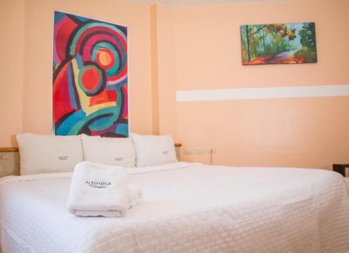 Rúm í herbergi á Hotel Express Alejandría