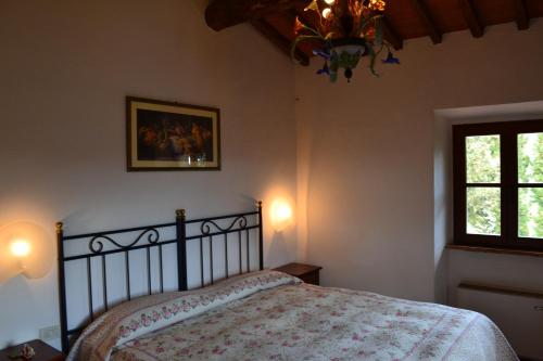 Кровать или кровати в номере B&B La Fonte del Machiavelli
