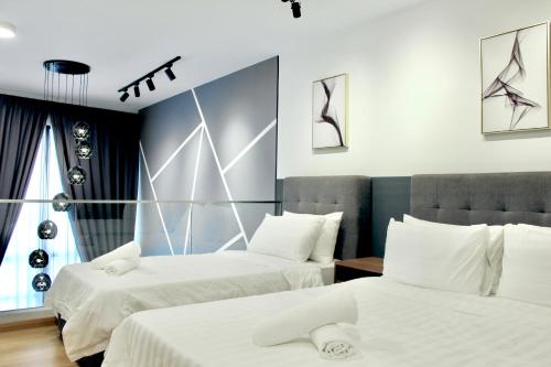 Postel nebo postele na pokoji v ubytování Ekocheras Suite