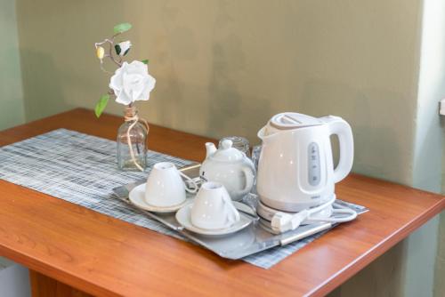 Príslušenstvo na prípravu kávy alebo čaju v ubytovaní Rooms Lucia