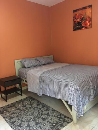 Un pat sau paturi într-o cameră la Sumanguru Guest House- GATEWAY TO THE AIRPORT