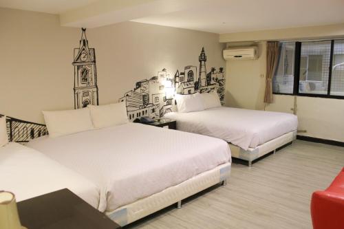 Postel nebo postele na pokoji v ubytování New Generation of Boutique Business Hotel