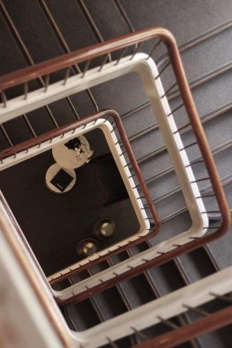 an empty drawer with a sticker of a cat on it at Best Western Hotel Hebron in Copenhagen