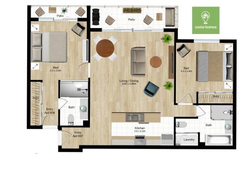 The Harbour View Condoの見取り図または間取り図
