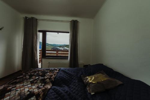 Ένα ή περισσότερα κρεβάτια σε δωμάτιο στο Pensiunea Casa Negrea