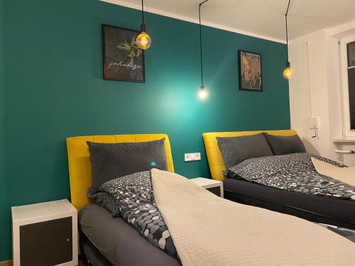Posteľ alebo postele v izbe v ubytovaní Apartament 45M2 Czeladz 8Km Do Katowic