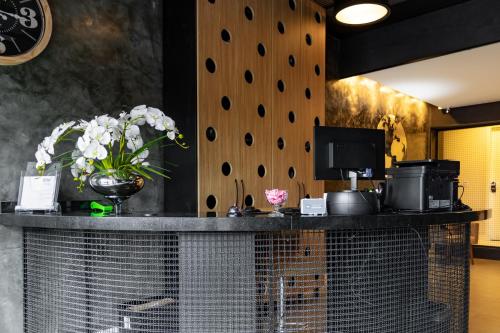 Kuchyň nebo kuchyňský kout v ubytování Castro's Hotel