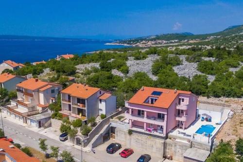 Letecký snímek ubytování Apartment Dragica - modern & close to the sea