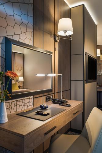 Dapur atau dapur kecil di Hotel Jägerhof