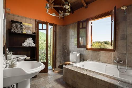 Ванная комната в Villa Meliti