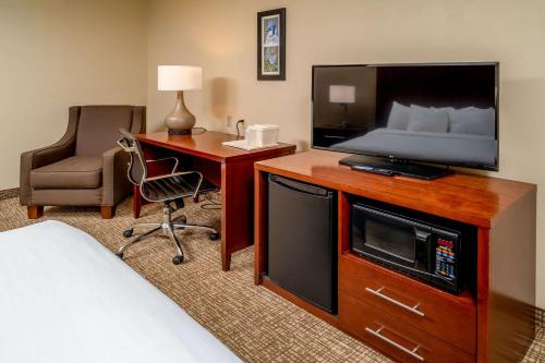 Μια τηλεόραση ή/και κέντρο ψυχαγωγίας στο Comfort Inn & Suites Grundy