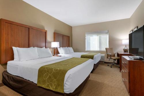 Ένα ή περισσότερα κρεβάτια σε δωμάτιο στο Comfort Suites Marysville-Yuba City