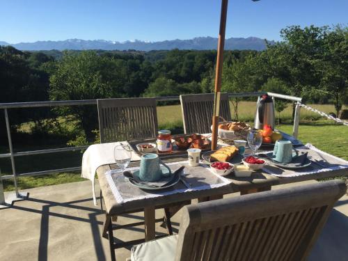 En generel udsigt til bjerge eller udsigt til bjerge taget fra bed and breakfast-stedet